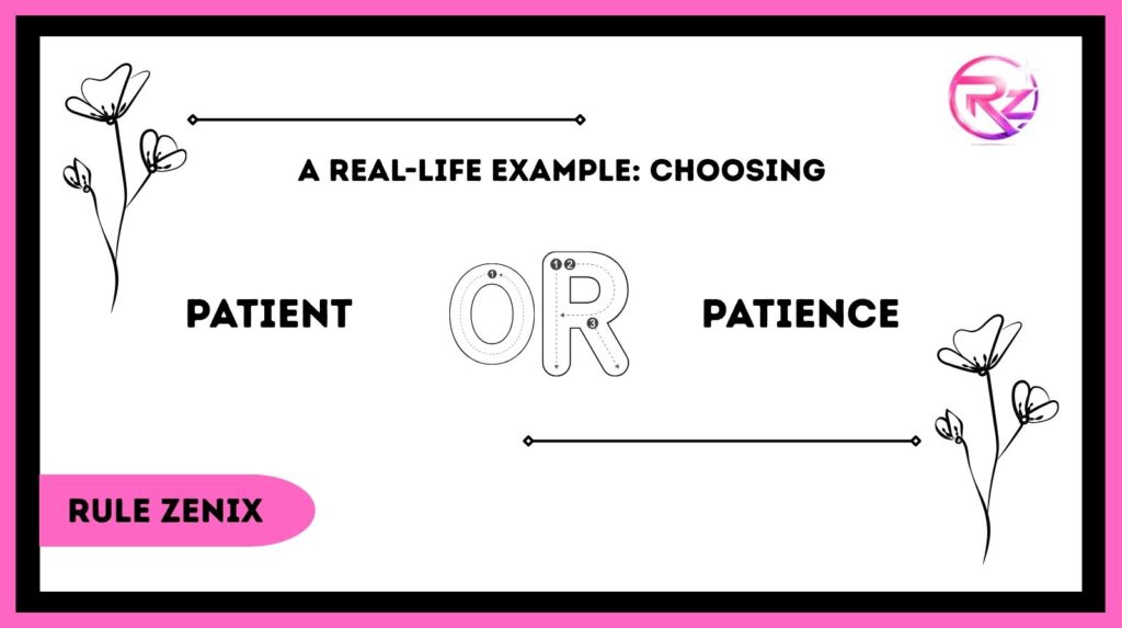 A Real-Life Example: Choosing Patient or Patience